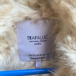 Zara Trafaluc Plush Faux fur jacket